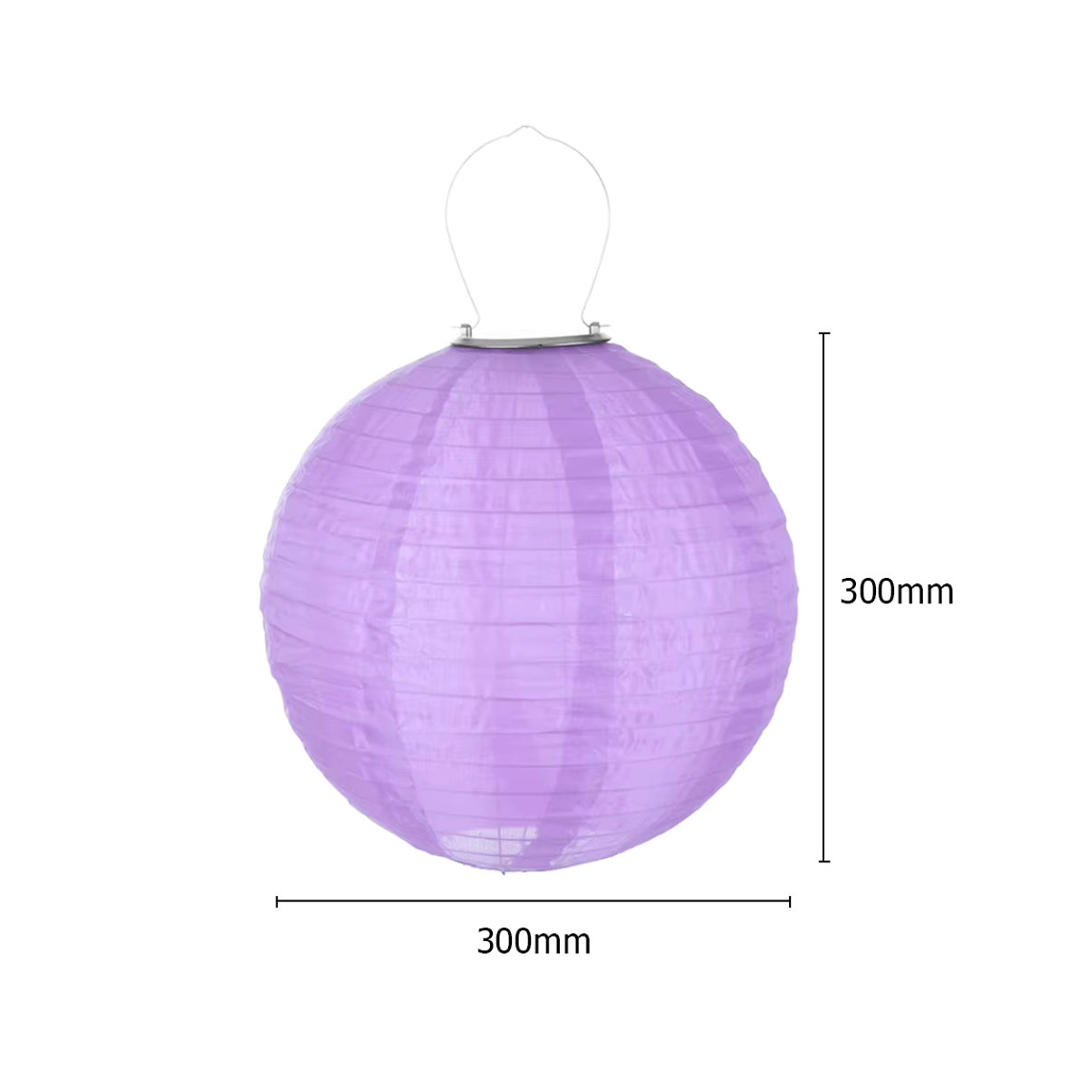 APWIKOGER LED Solar Chinesische Stoff Laterne Wasserdicht Bunte Hängelampe für Dekoration und Feiern Durchmesser: 30,48 cm - Bild 6