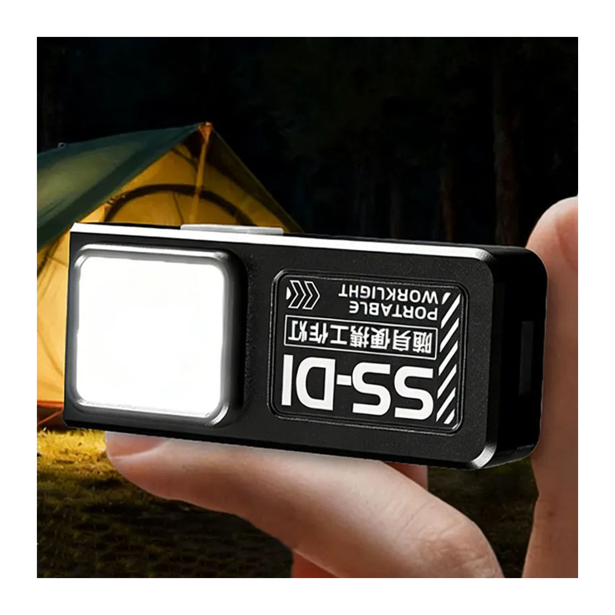 APWIKOGER Tragbare Arbeitsleuchte USB-C Wiederaufladbar EDC Mini-Taschenlampe für Camping und Notfälle - Bild 3