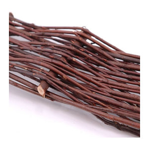 Aquagart 4er Set Weide Beeteinfassungen zur Beetbegrenzung und Rasenkante B: 60 cm, H: 20 cm