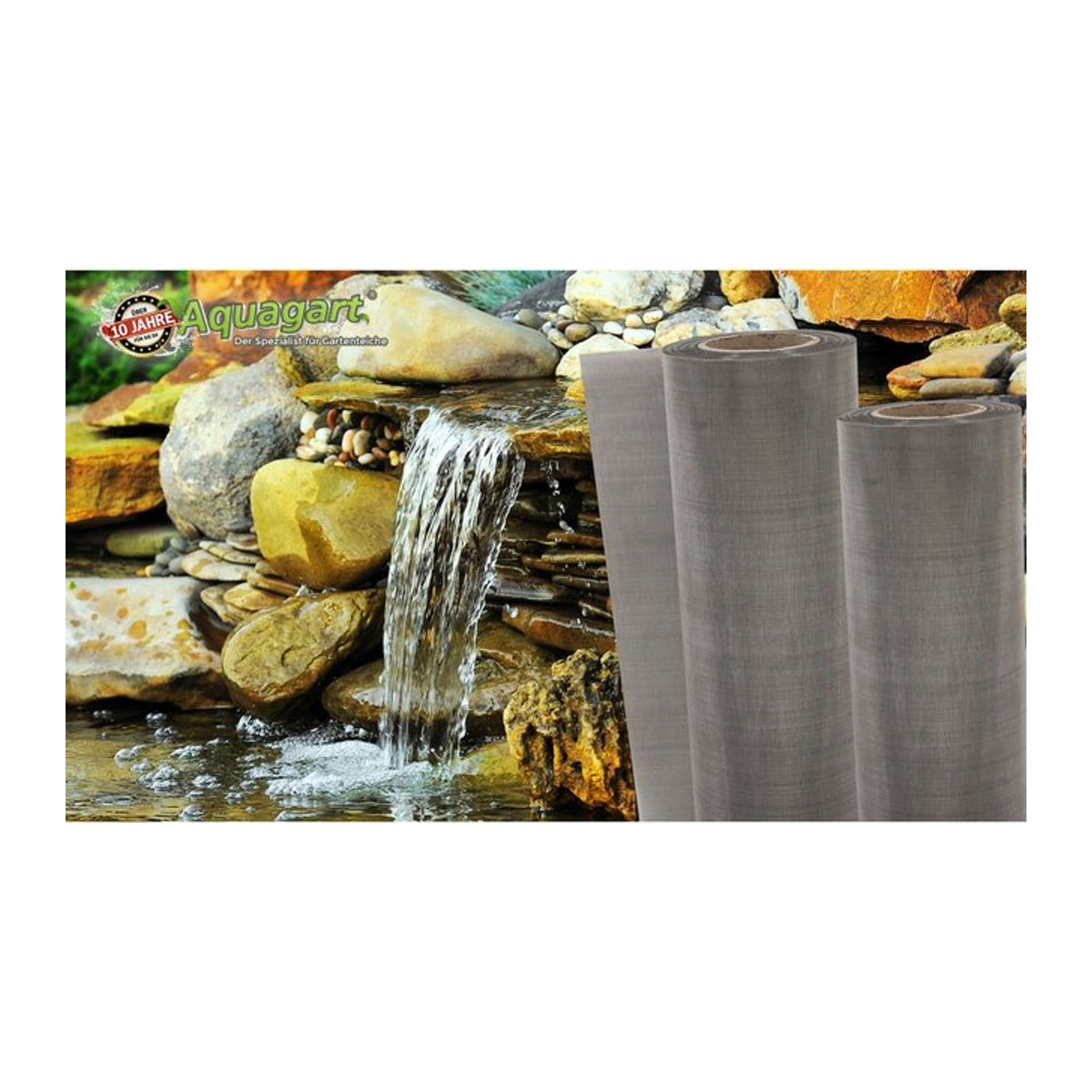 Aquagart Edelstahlgewebe für Siebfilter und Bogensieb im Teich, B: 70 cm, T: 50 cm - Bild 1