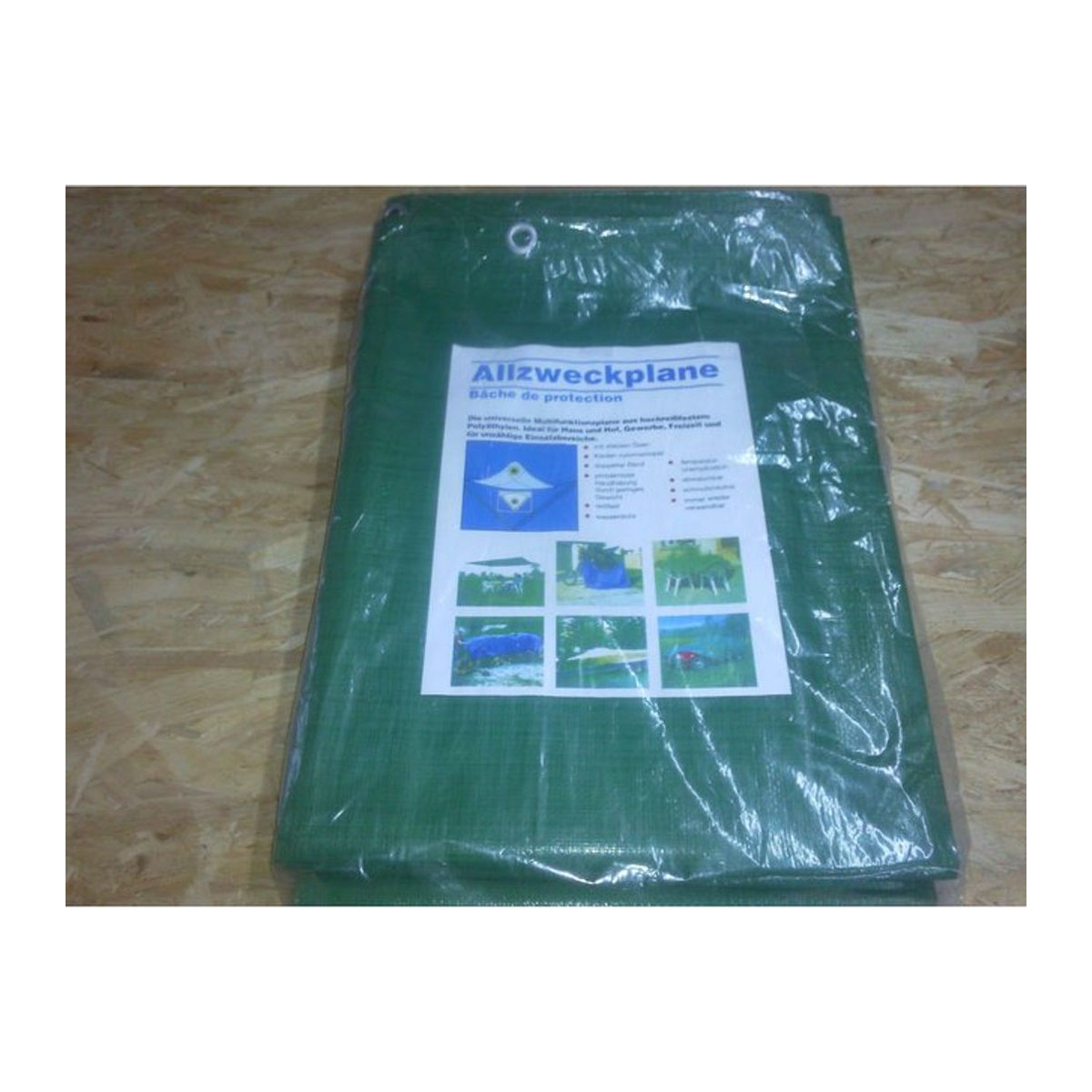 Aquagart Gewebeplane 150g als Allzweckplane und Bootsplane, B: 6 m, T: 3 m - Bild 1