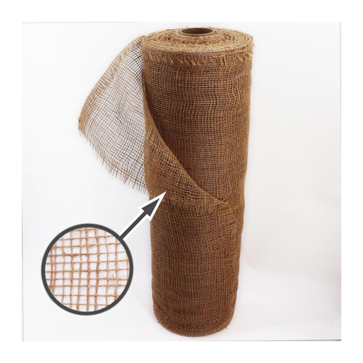 Aquagart Jutegewebe als Jutematte und Jute Stoff, B: 1 m, L: 65 m, 105g/m² - Bild 2