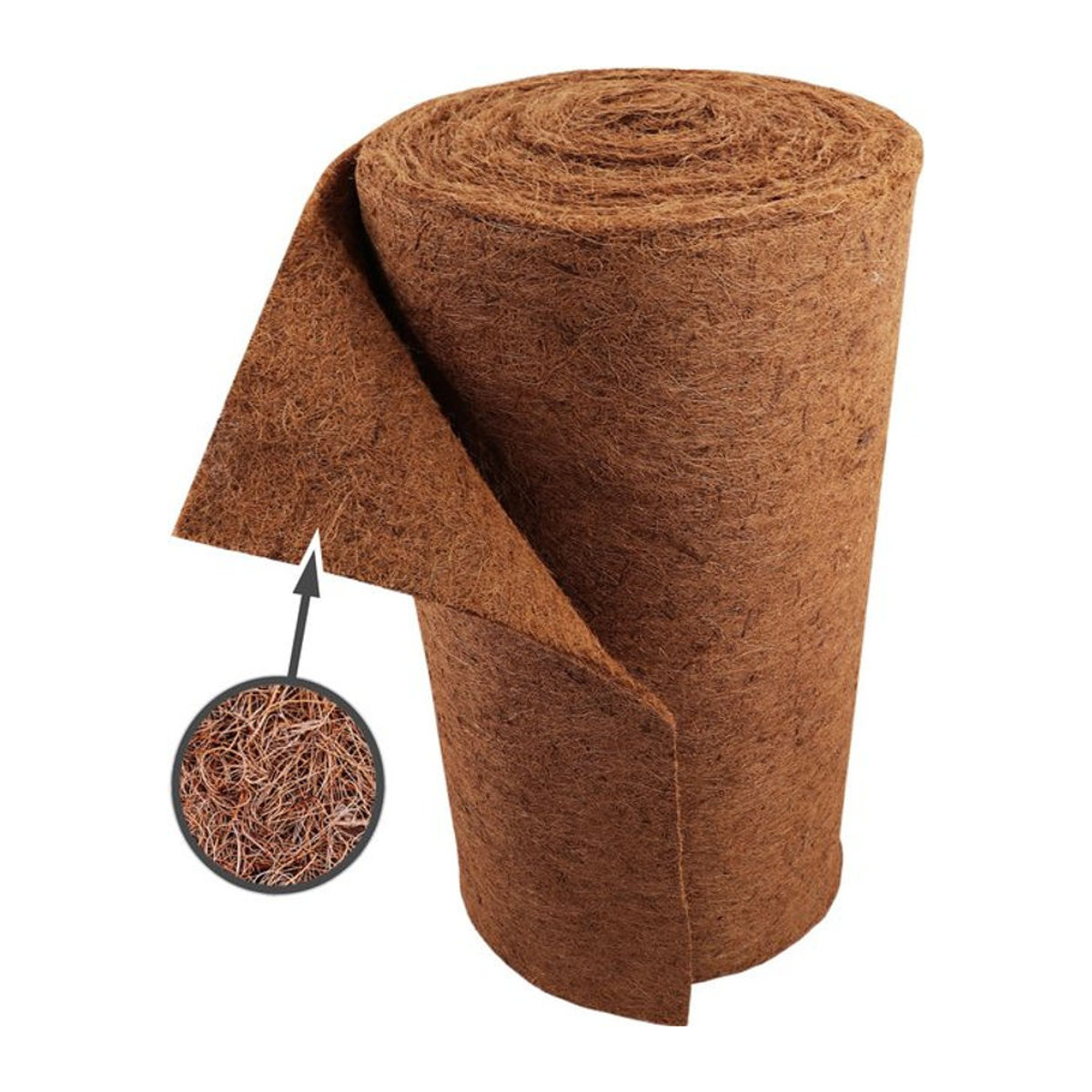 Aquagart Kokosmatte als Winterschutz und Böschungsmatte mit 800g/m², Breite: 1 m, Länge: 45 m - Bild 2