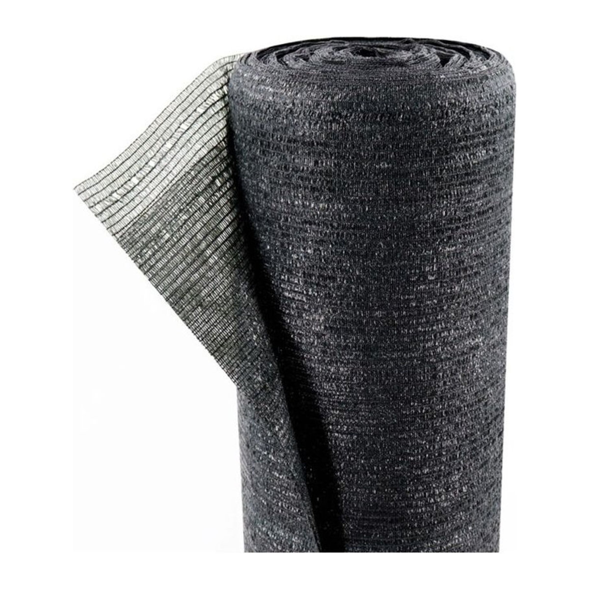 Aquagart Schattiernetz als Sichtschutzzaun und Windschutznetz in Schwarz, 110m x 2m - Bild 1