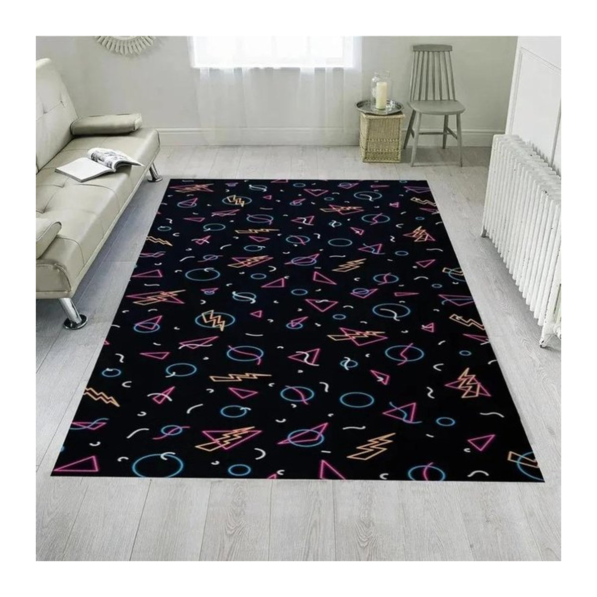 Arcade Stars Bowlingbahn-Teppich Retro-Design Multicolor B/B: 80 x 120 cm - Bild 1