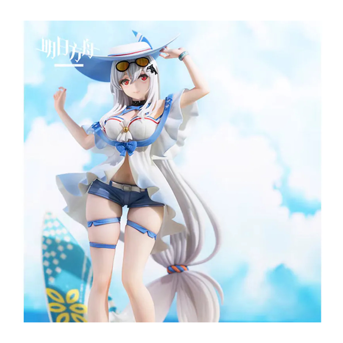 Arknights Skadi Seaside Summer Swimsuit Figur in Weiß, PVC-Sammelfigur für dein Desktop-Ornament - Bild 2