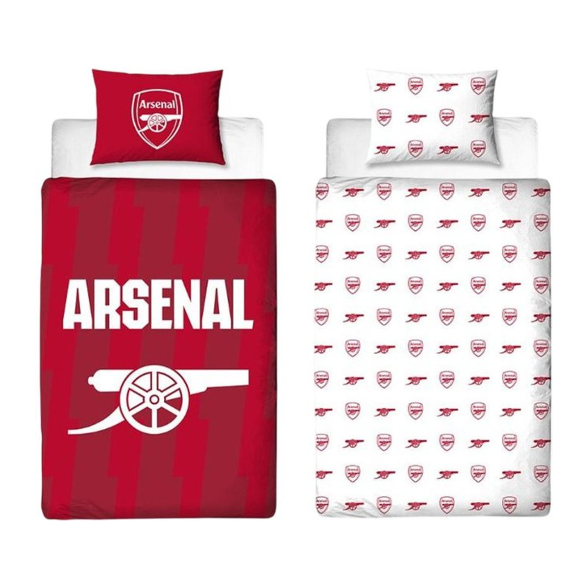 Arsenal FC Lightning Bettbezug-Set Single rot/weiß - Bild 1