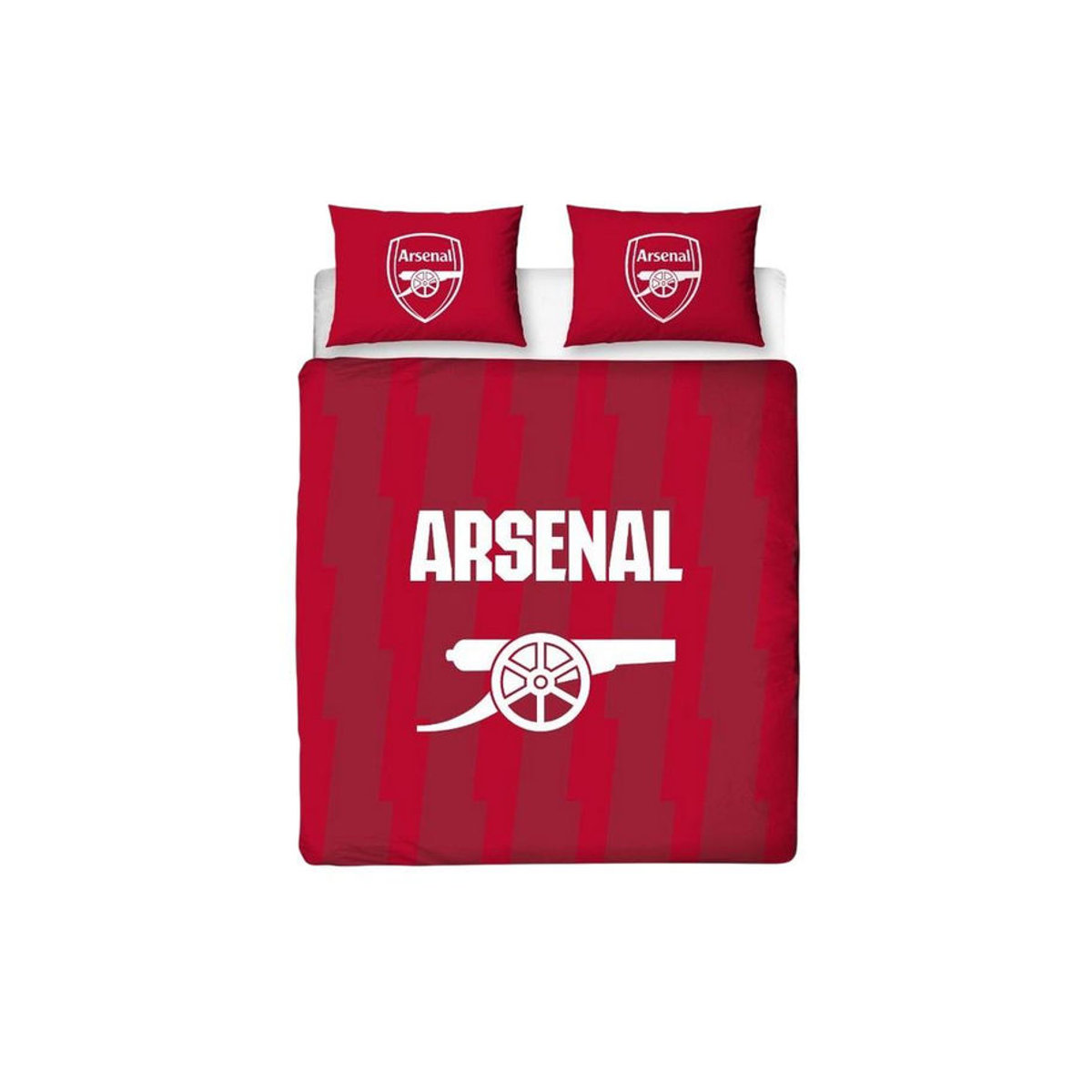 Arsenal FC Wappen Bettbezug-Set Double in Rot/Weiß - Bild 4