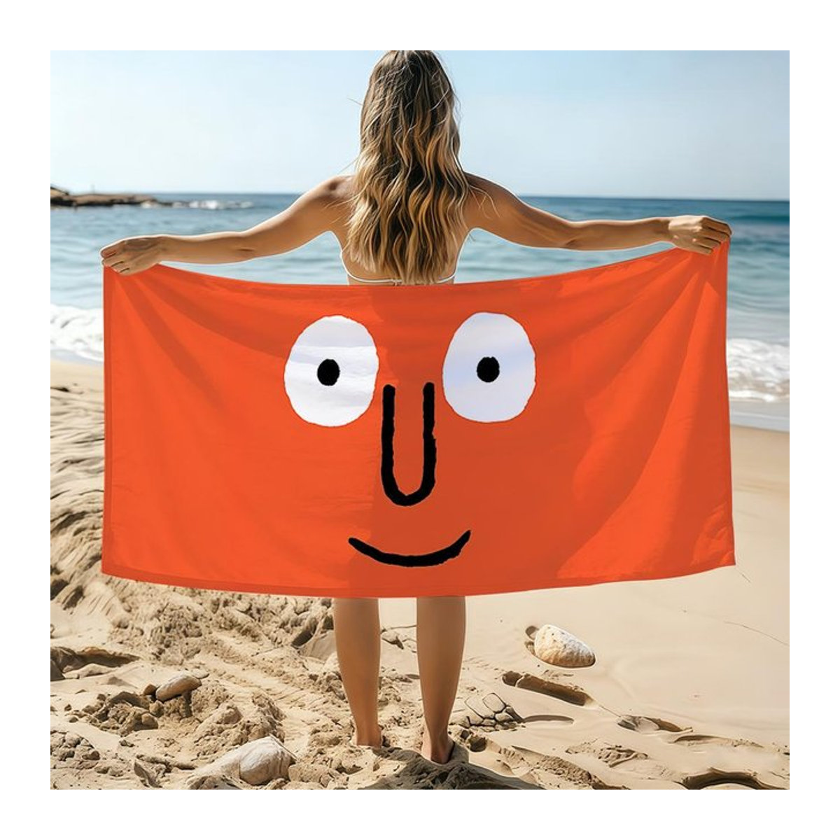 Art J-Jean J-Jullien Strandhandtuch, schnelltrocknend und saugfähig, B: 30 cm, H: 60 cm - Bild 1