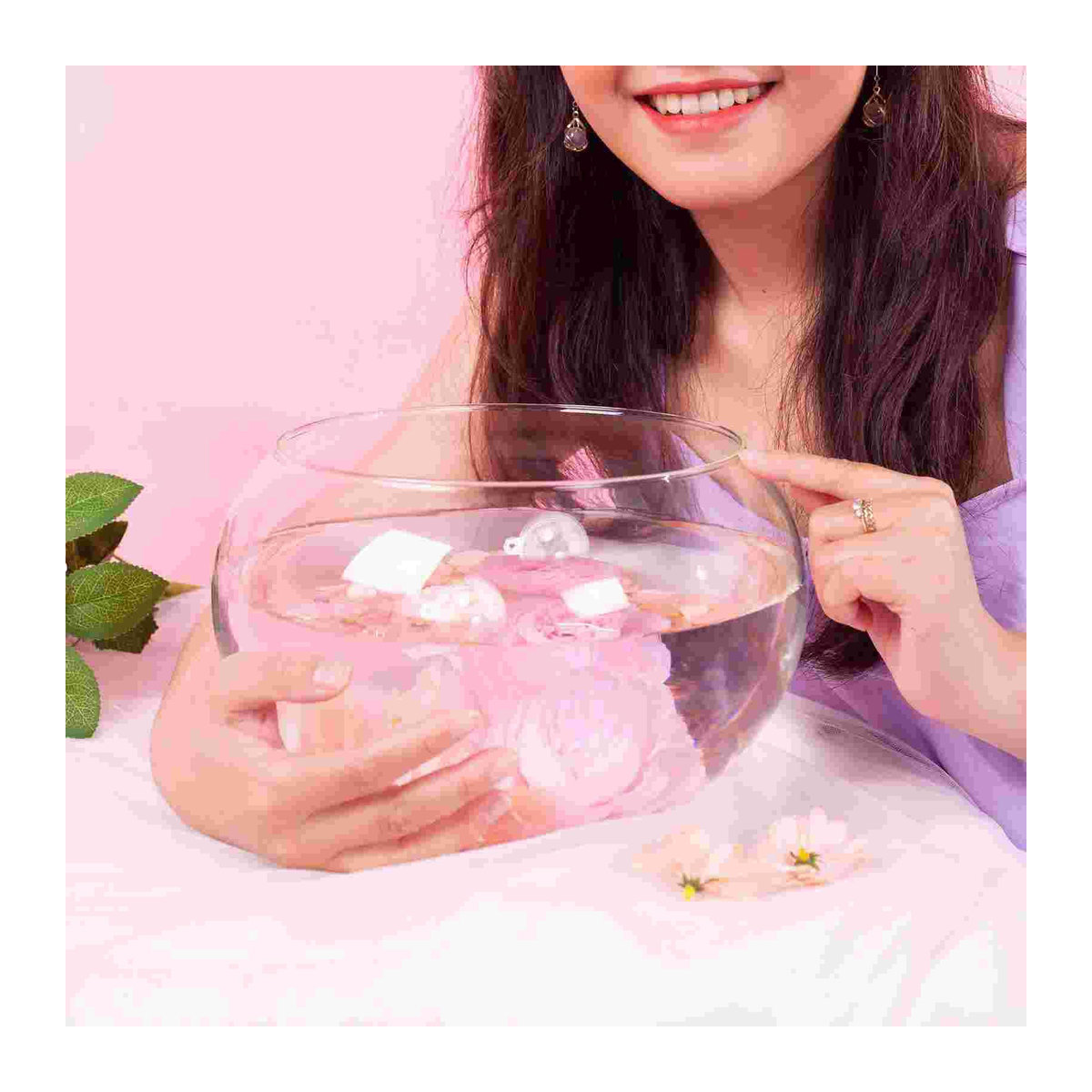 Artesano Home 10 Stück transparente Schwimmkugeln aus Kunststoff für Aquarien und Weihnachtsdekoration, rund, B/T/H: 3 x 3 x 3 cm - Bild 2