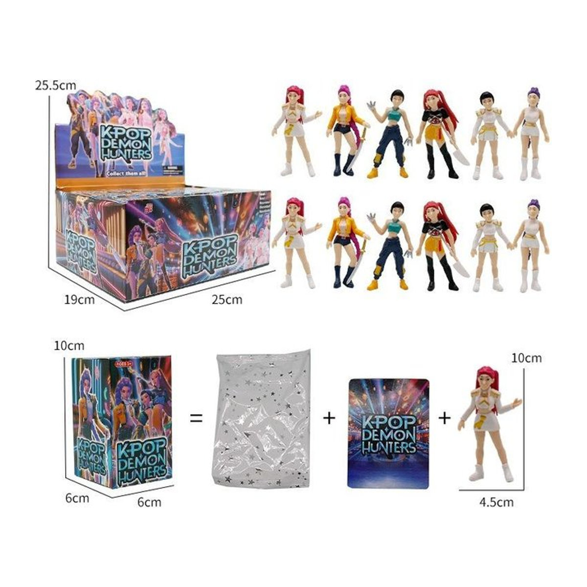 Artily Hexenjägerin Mädchen Puppe Figur mit Basis aus PVC, Multicolor, Höhe: 10,16 cm - Bild 1