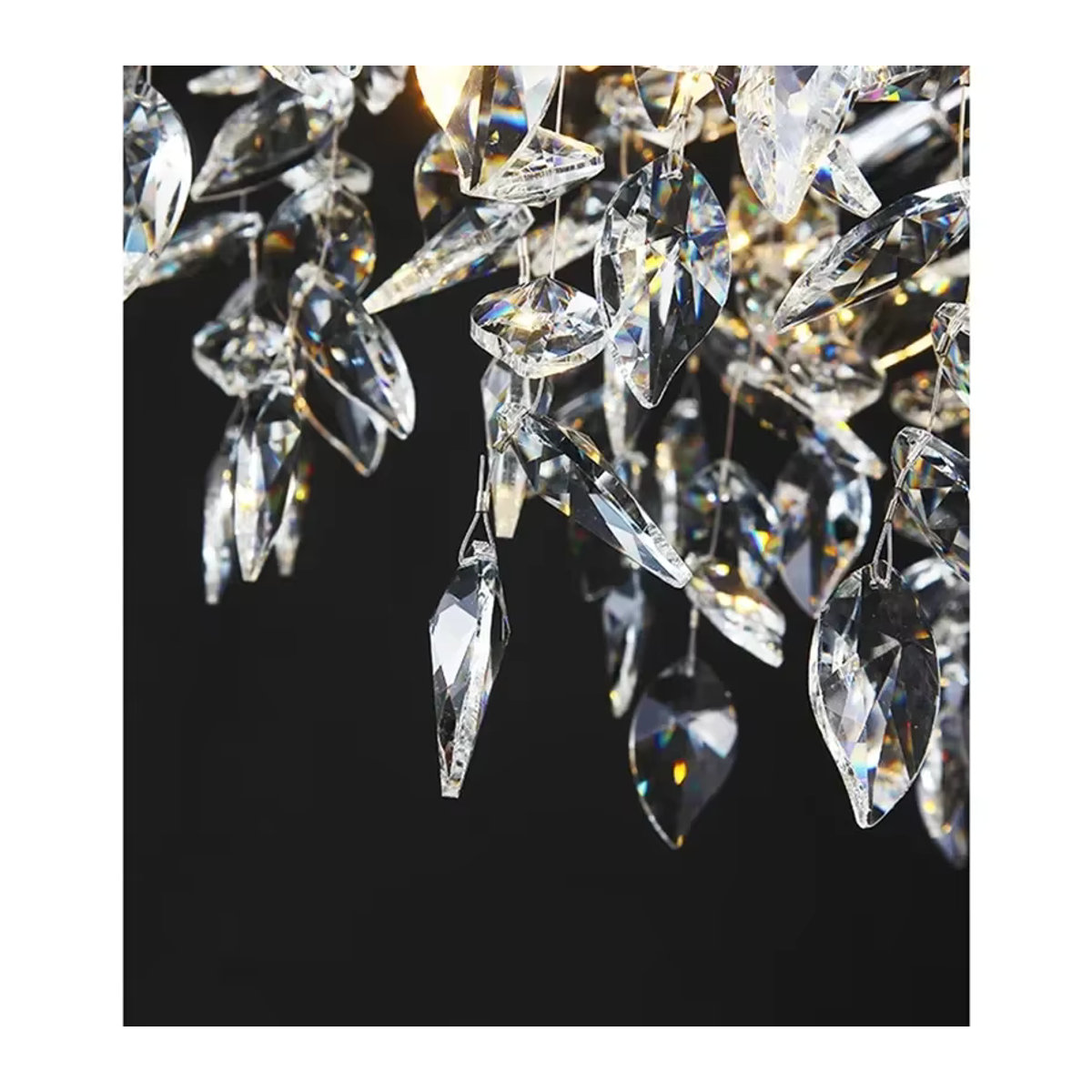 Artpad Designer Kristall Kronleuchter in Chrom Silber und Gold mit LED für Wohnzimmer und Esszimmer - Bild 5