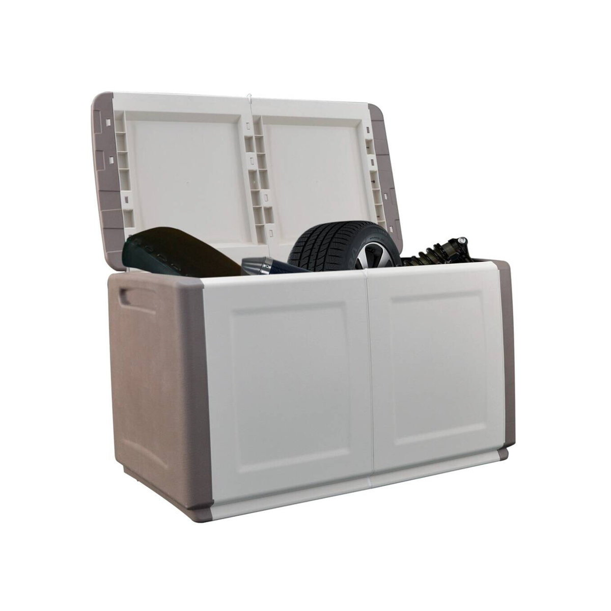 Artplast Multibox Cubo Aufbewahrungsbox Braun und Beige B/H/L: 53 x 57 x 96 cm - Bild 3