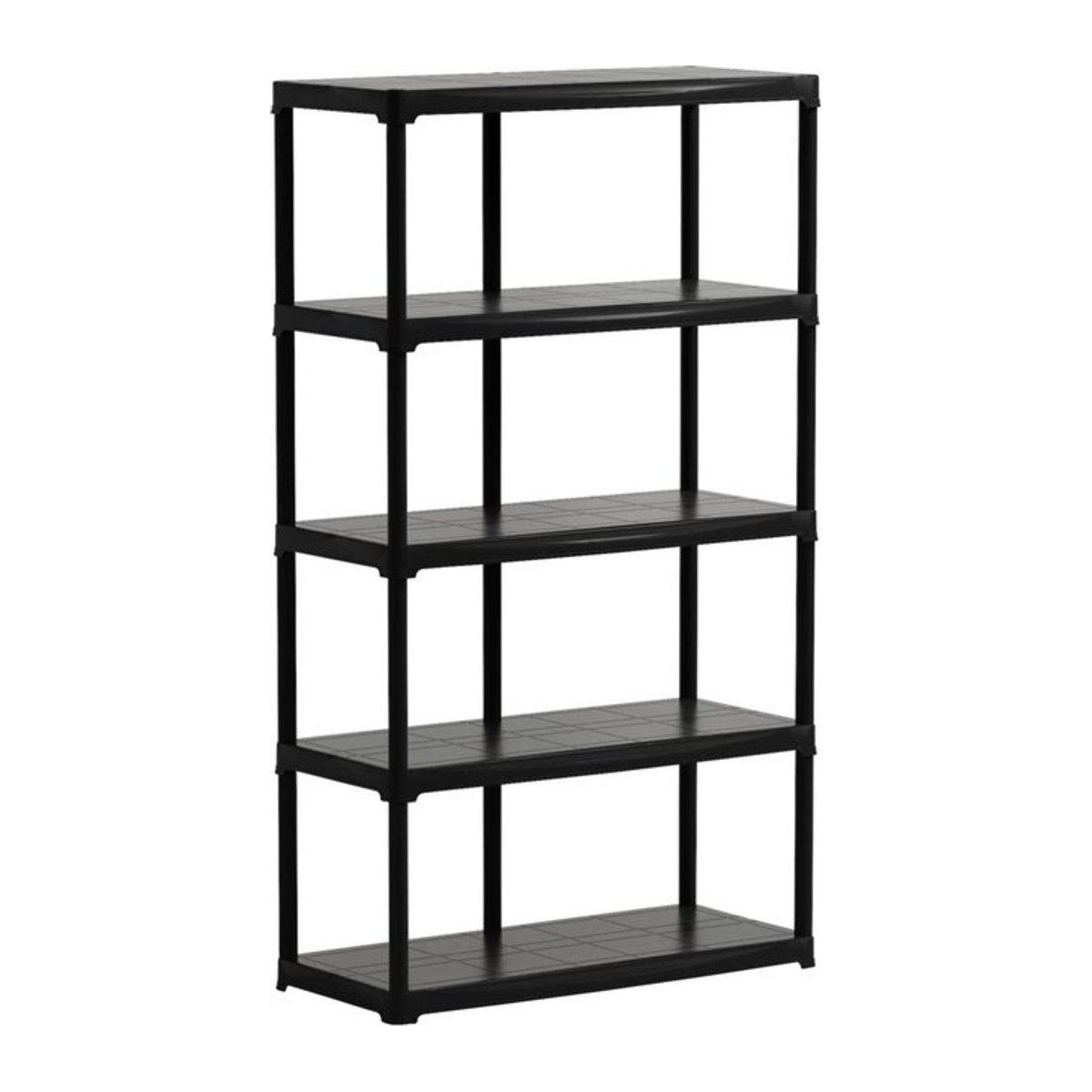 ArtPlast Wandregal aus Kunststoff in Schwarz B/H/T: 100 x 176 x 40 cm - Bild 1
