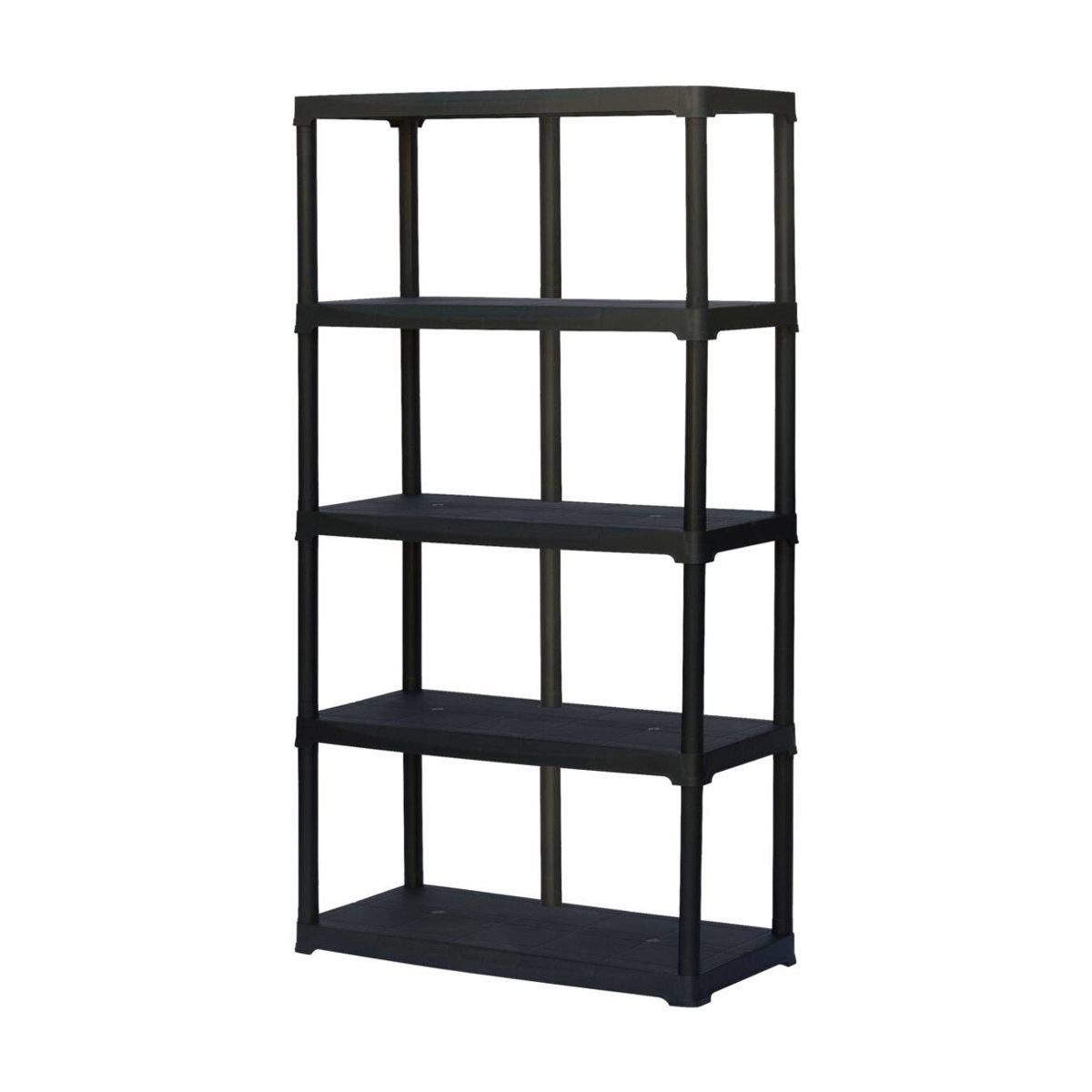 ArtPlast Wandregal aus Kunststoff in Schwarz B/H/T: 100 x 176 x 40 cm - Bild 2