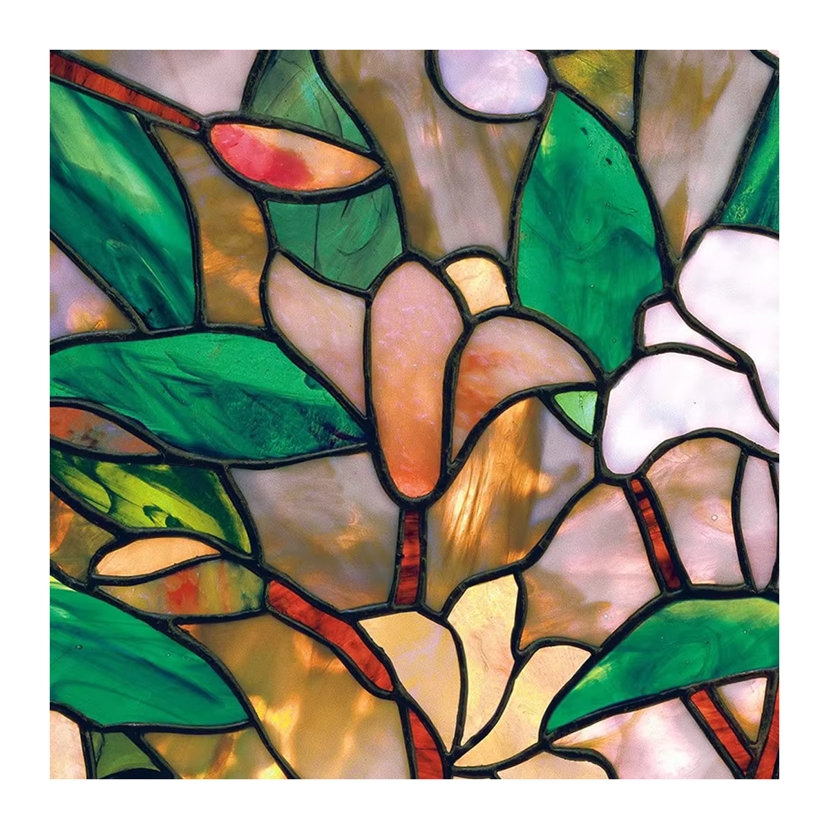 Artscape Magnolia Fenster-Sichtschutzfolie aus Vinyl in Mehrfarbig mit floralem Design - Bild 3