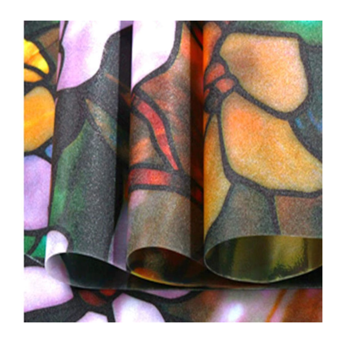 Artscape Magnolia Fenster-Sichtschutzfolie aus Vinyl in Mehrfarbig mit floralem Design - Bild 4
