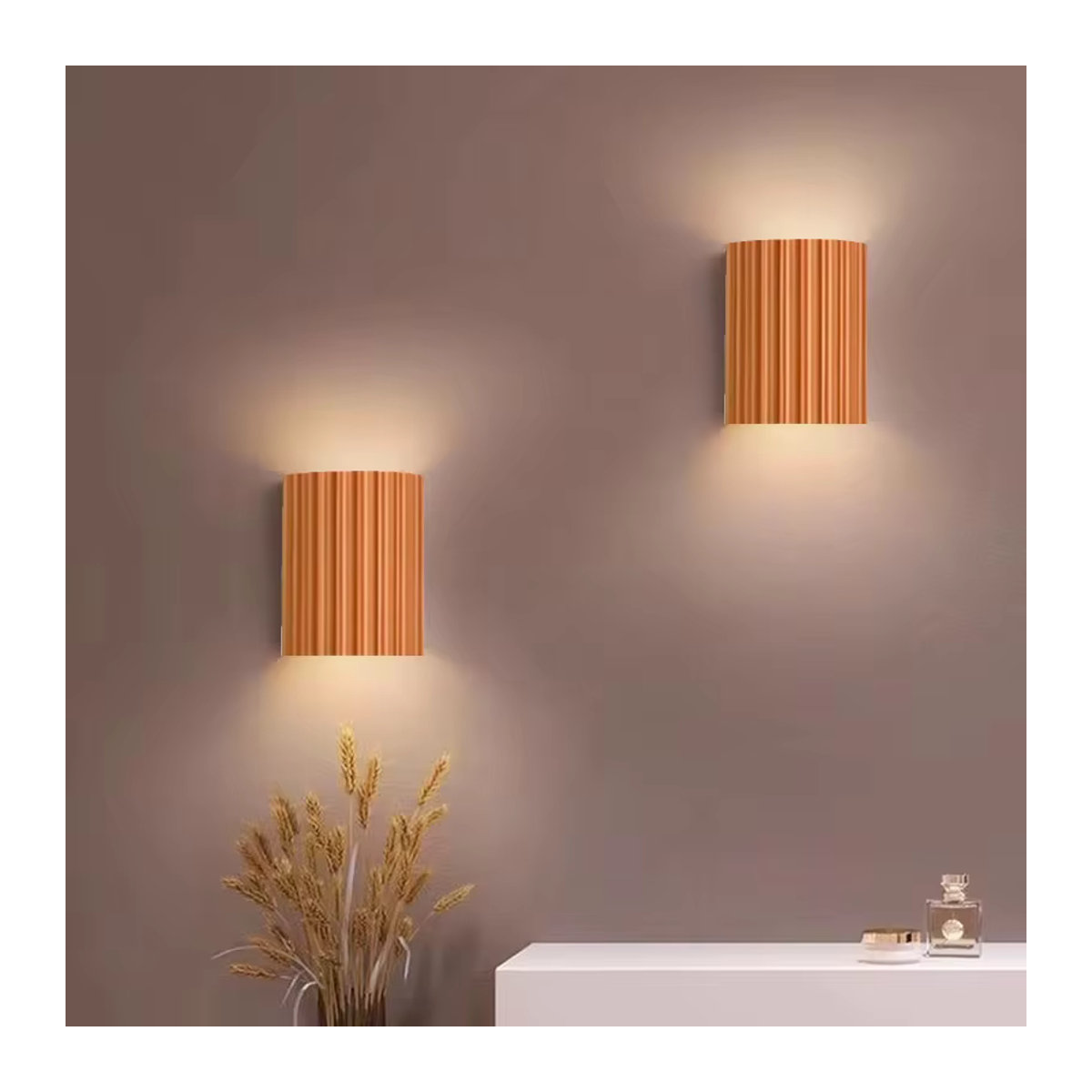 ASCELINA Macaron LED Wandleuchte aus Kunstharz in Bunt im minimalistischen Design - Bild 3