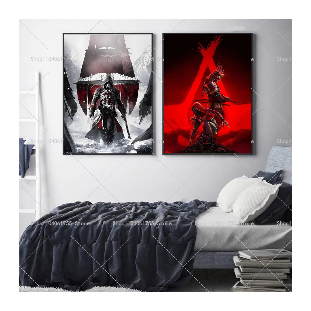 Assassin's Creed Spiel Poster Selbstklebender Wasserdichter Wandaufkleber aus Papier für dein Zimmer oder deine Bar - Bild 3