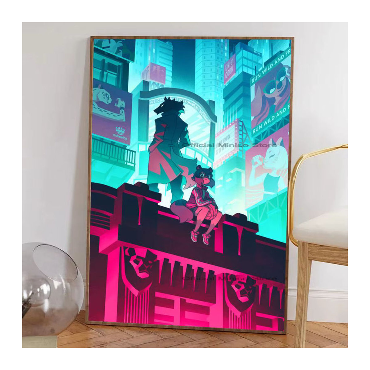 Ästhetisches Anime Tier Poster als selbstklebender wasserfester Wandaufkleber in Mehrfarbig für dein Zimmer oder Café - Bild 6