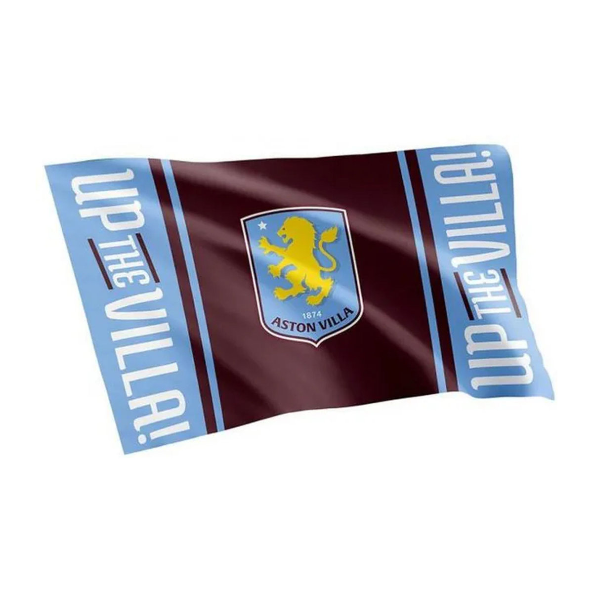Aston Villa FC Up The Villa Flag, mehrfarbig, Textil, B: 152,4 cm, H: 91,44 cm - Bild 1