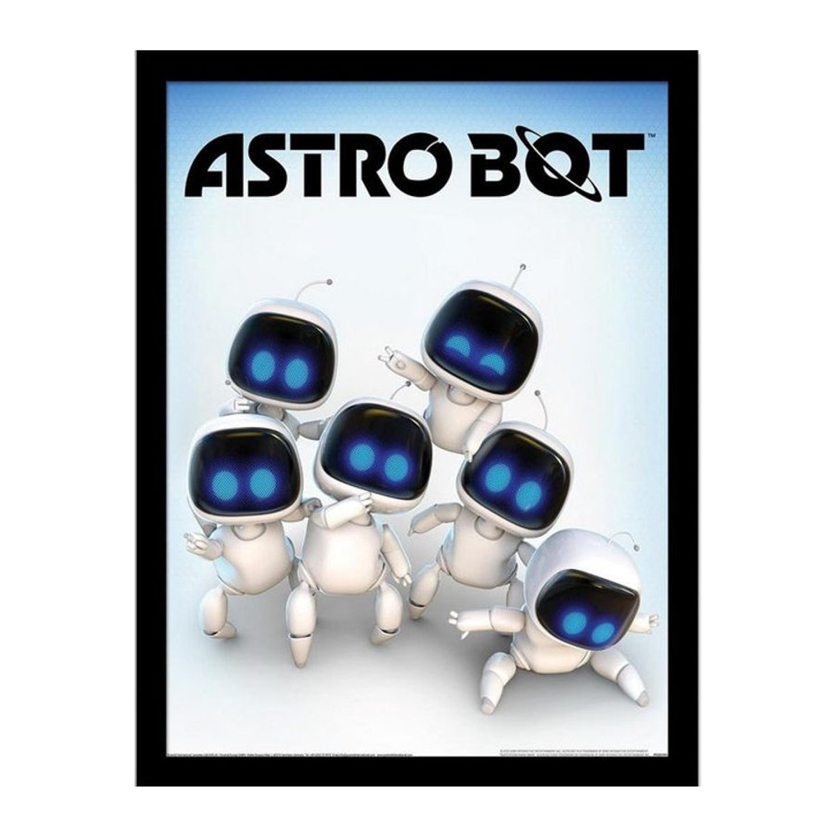Astro Bot Gerahmtes Poster Mehrfarbig 40 x 40 cm - Bild 1