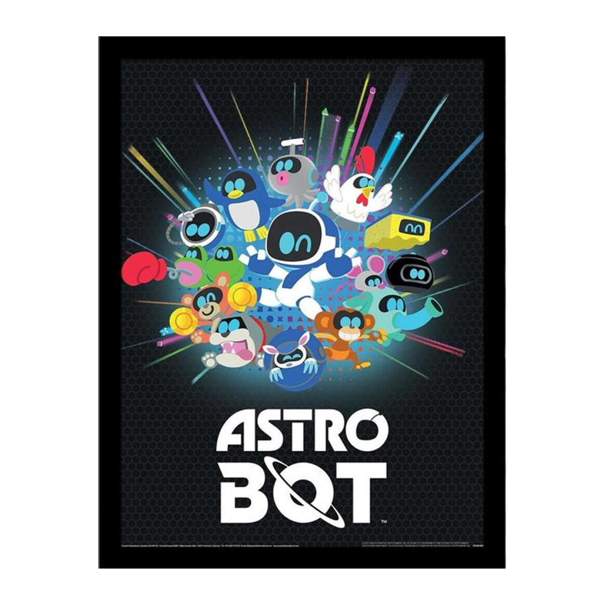 Astro Bot Gerahmtes Poster Mehrfarbig B: 40 cm x H: 40 cm - Bild 1