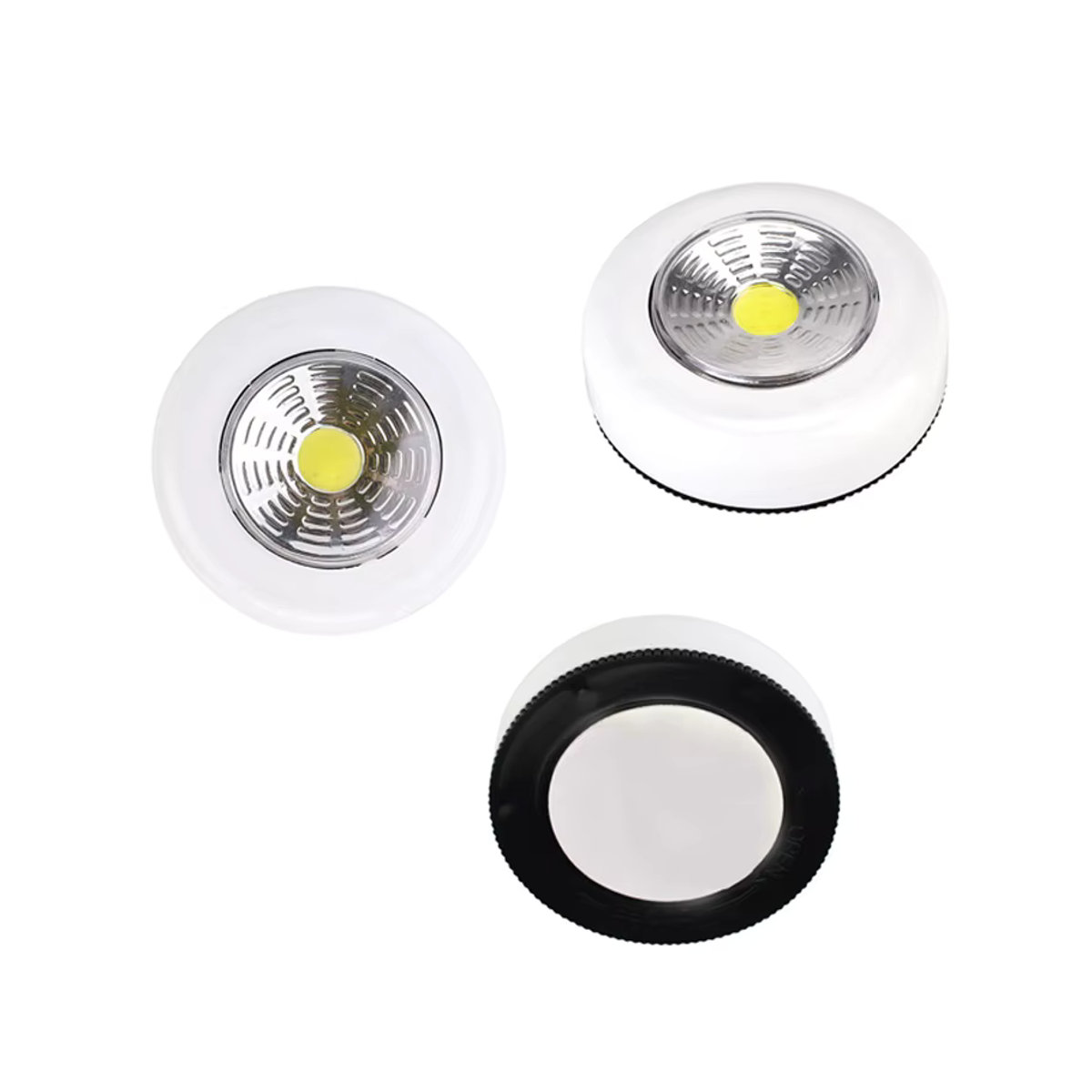 ATcomm COB LED Unterbauleuchte Weiß – Drahtlose Möbelbeleuchtung mit Klebeaufkleber und AAA-Batteriebetrieb - Bild 2