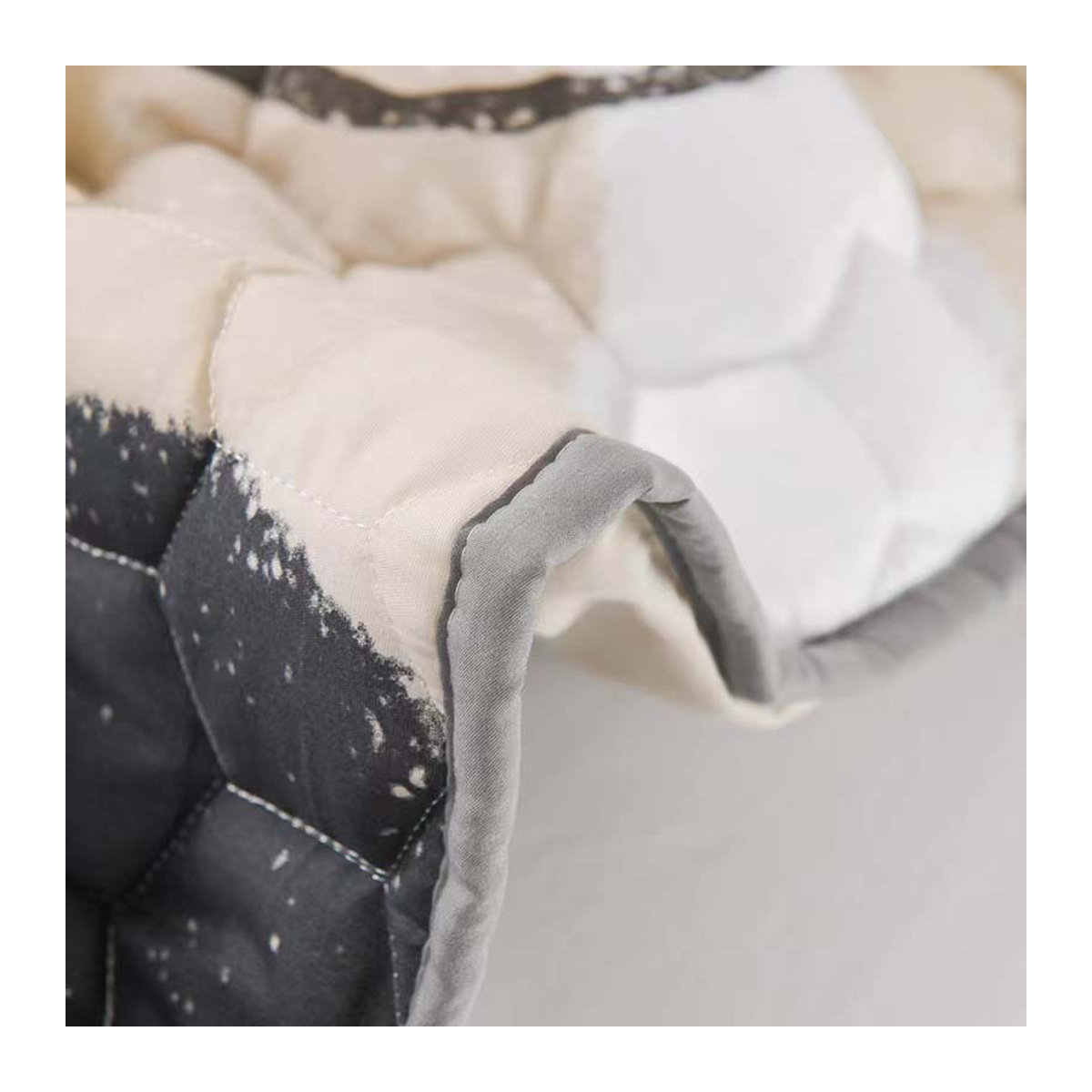 Atmungsaktiver Steppmatratzenauflagenbezug mit Milbenschutz von Your Warm Home in Weiß, B/T/H: 90 x 200 x 30 cm - Bild 1