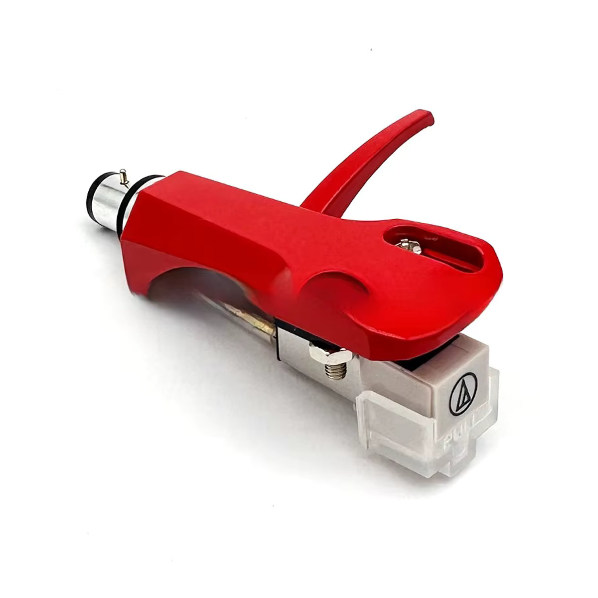 Audio-Technica AT3600L Moving Magnet Tonabnehmer mit Stylus und Headshell-Halter Kit in Silber und Rot - Bild 3