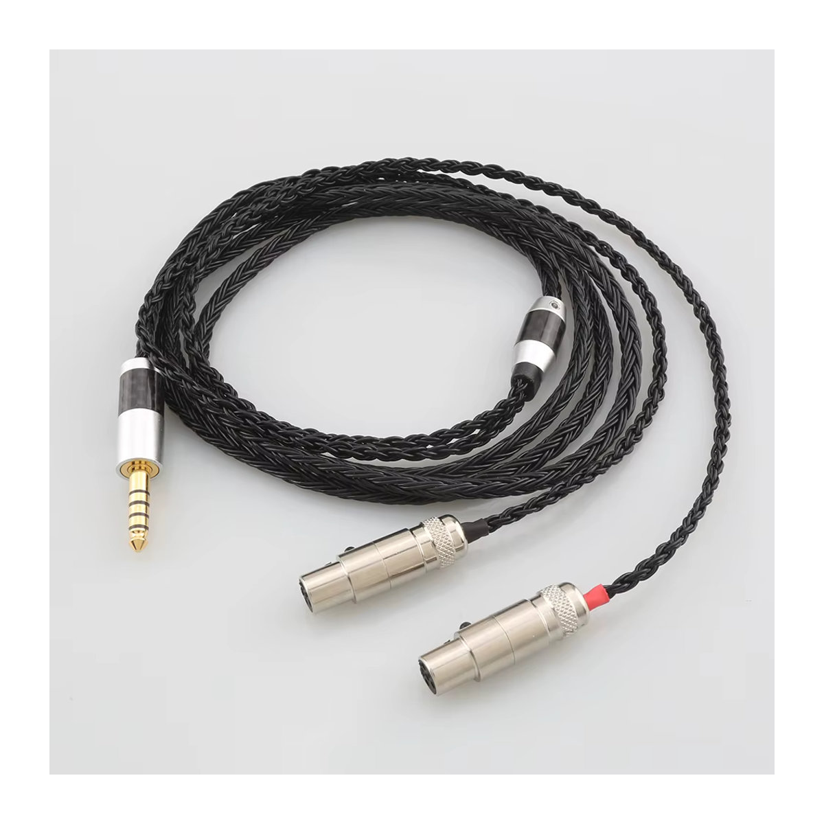 Audiocrast 16-adriges 7N OCC geflochtenes Kopfhörerkabel in Schwarz für Audeze LCD-3 LCD-2 LCD-X LCD-XC LCD-4z LCD-MX4 LCD-GX HiFi - Bild 3