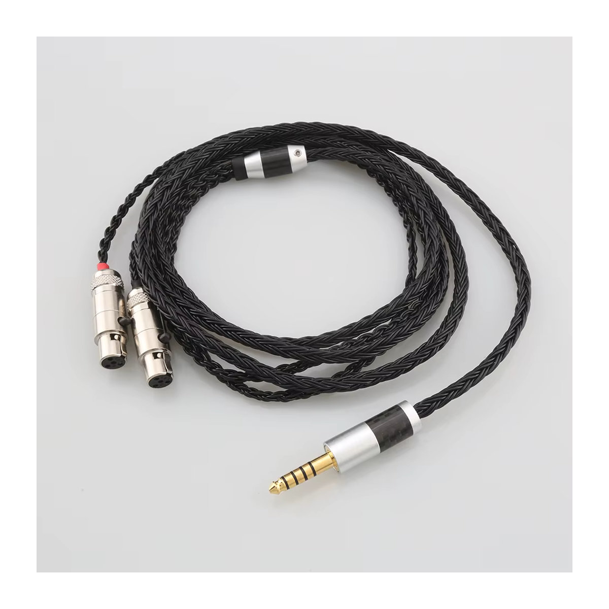 Audiocrast 16-adriges 7N OCC geflochtenes Kopfhörerkabel in Schwarz für Audeze LCD-3 LCD-2 LCD-X LCD-XC LCD-4z LCD-MX4 LCD-GX HiFi - Bild 4
