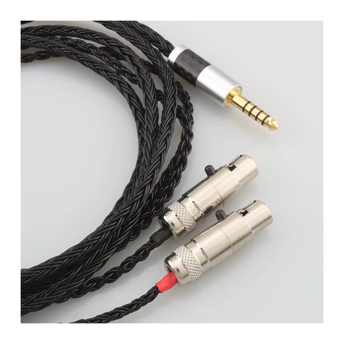 Audiocrast 16-adriges 7N OCC geflochtenes Kopfhörerkabel in Schwarz für Audeze LCD-3 LCD-2 LCD-X LCD-XC LCD-4z LCD-MX4 LCD-GX HiFi - Bild 5