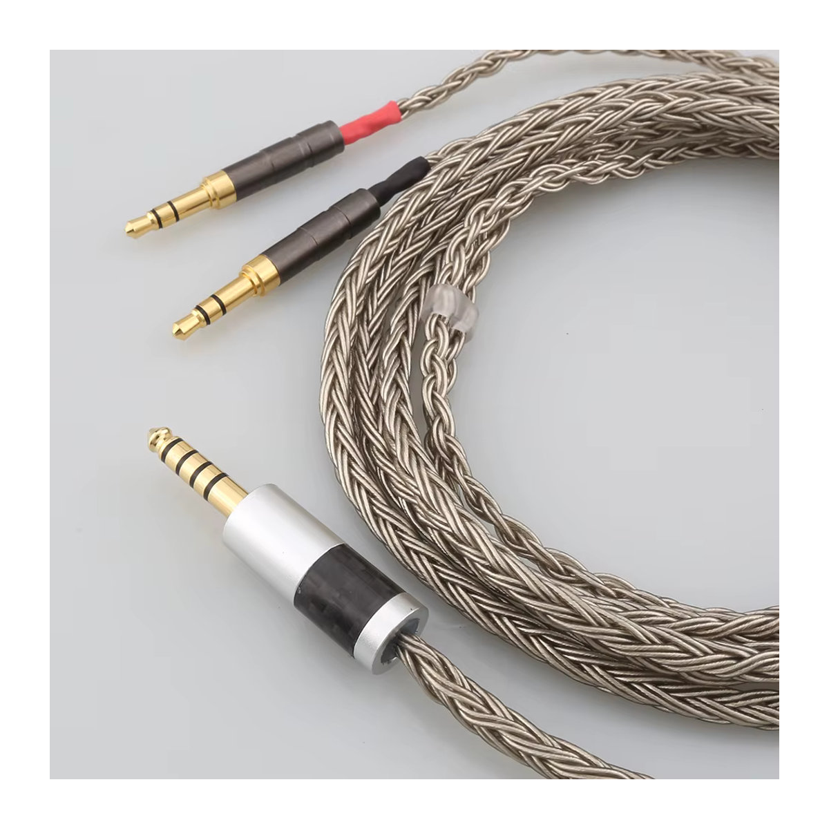 Audiocrast 16-Kern Kopfhörerkabel mit 4-Pin XLR auf 4,4 mm und 2,5 mm Steckern in Silber für Hifiman Ananda, Sundara, HE1000se, HE6se und HE400 - Bild 2