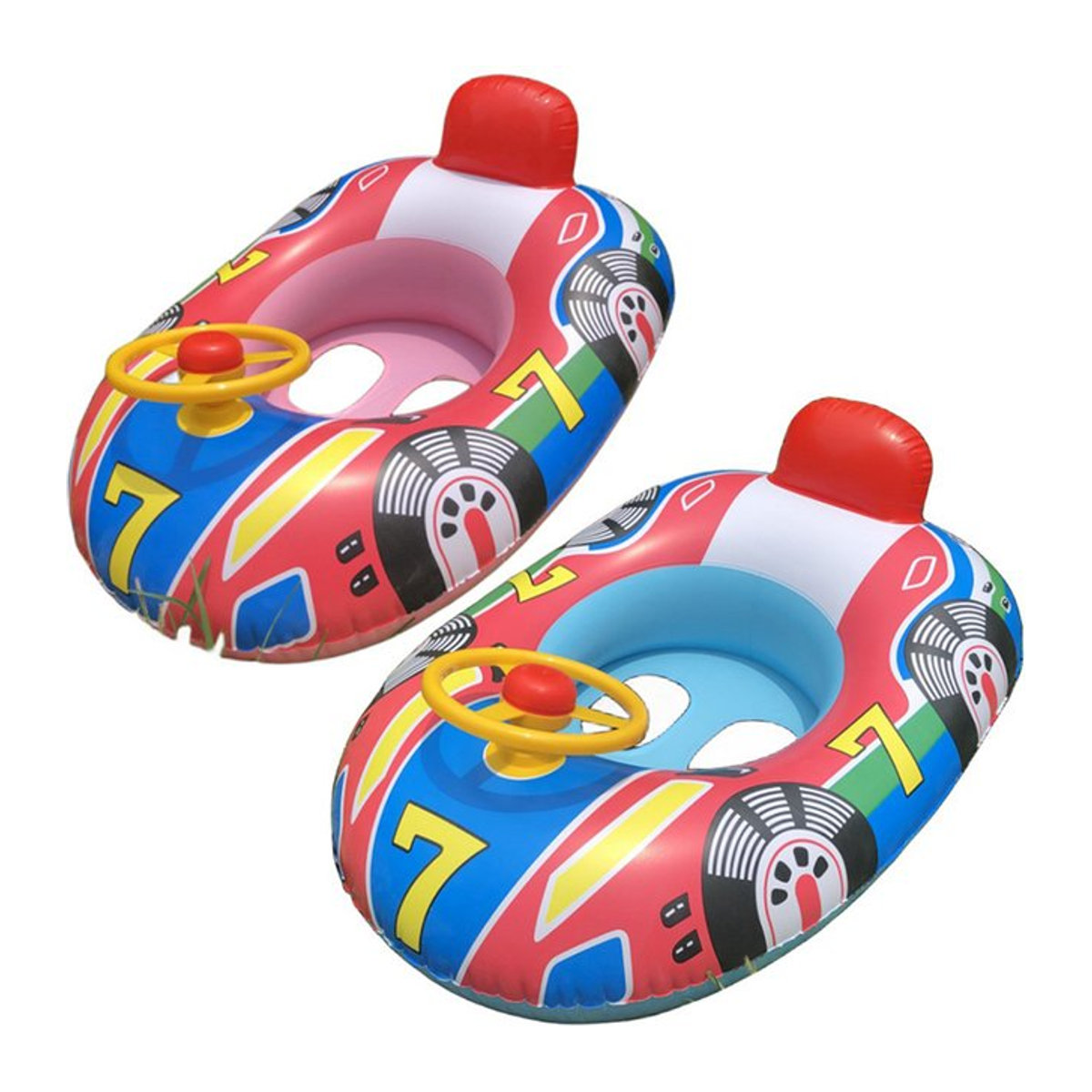 Aufblasbarer Lenkrad-Schwimmring für Pool, Boot und Badewanne - Bild 1