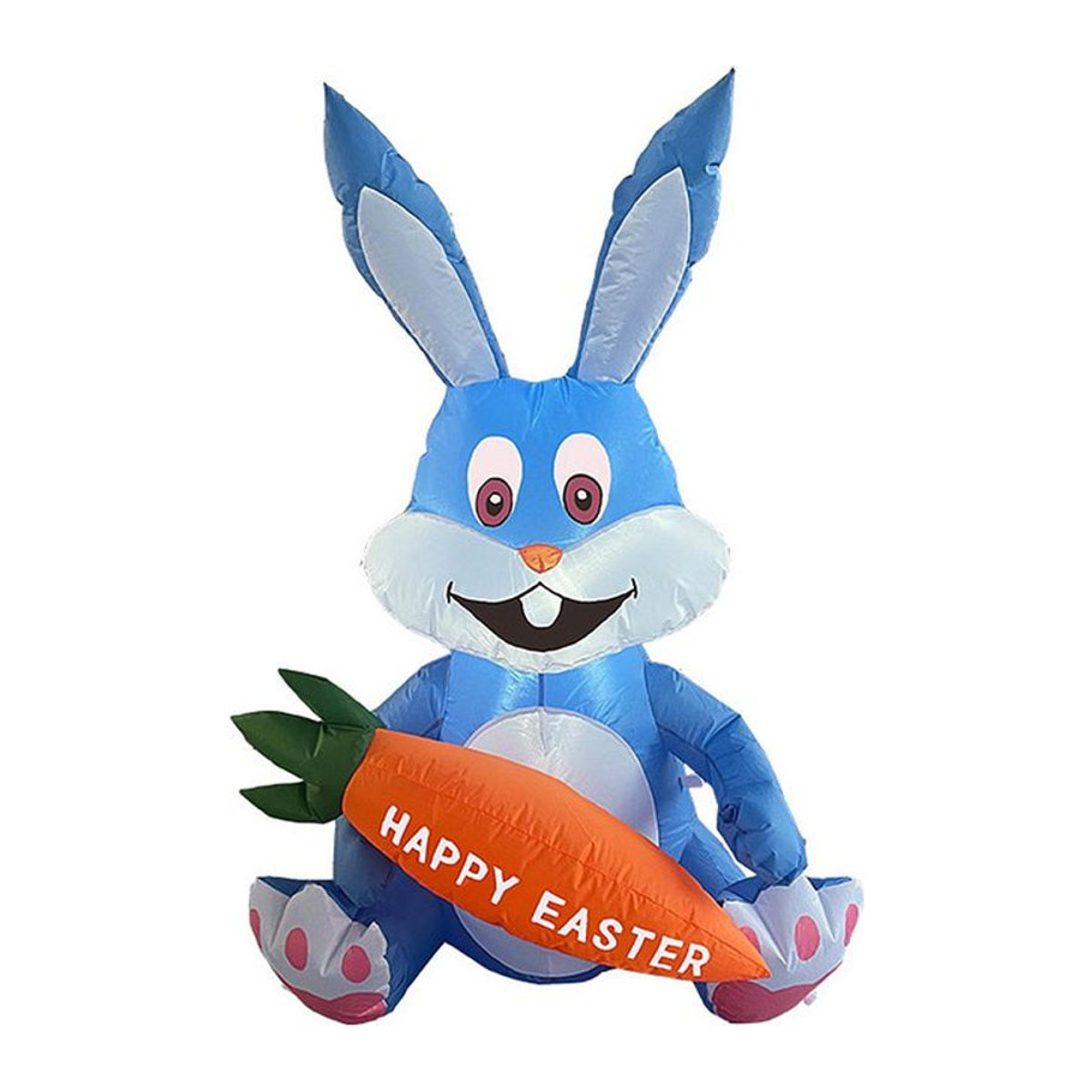 Aufblasbarer Osterhase mit LED-Licht in Blau aus Polyester - Bild 1