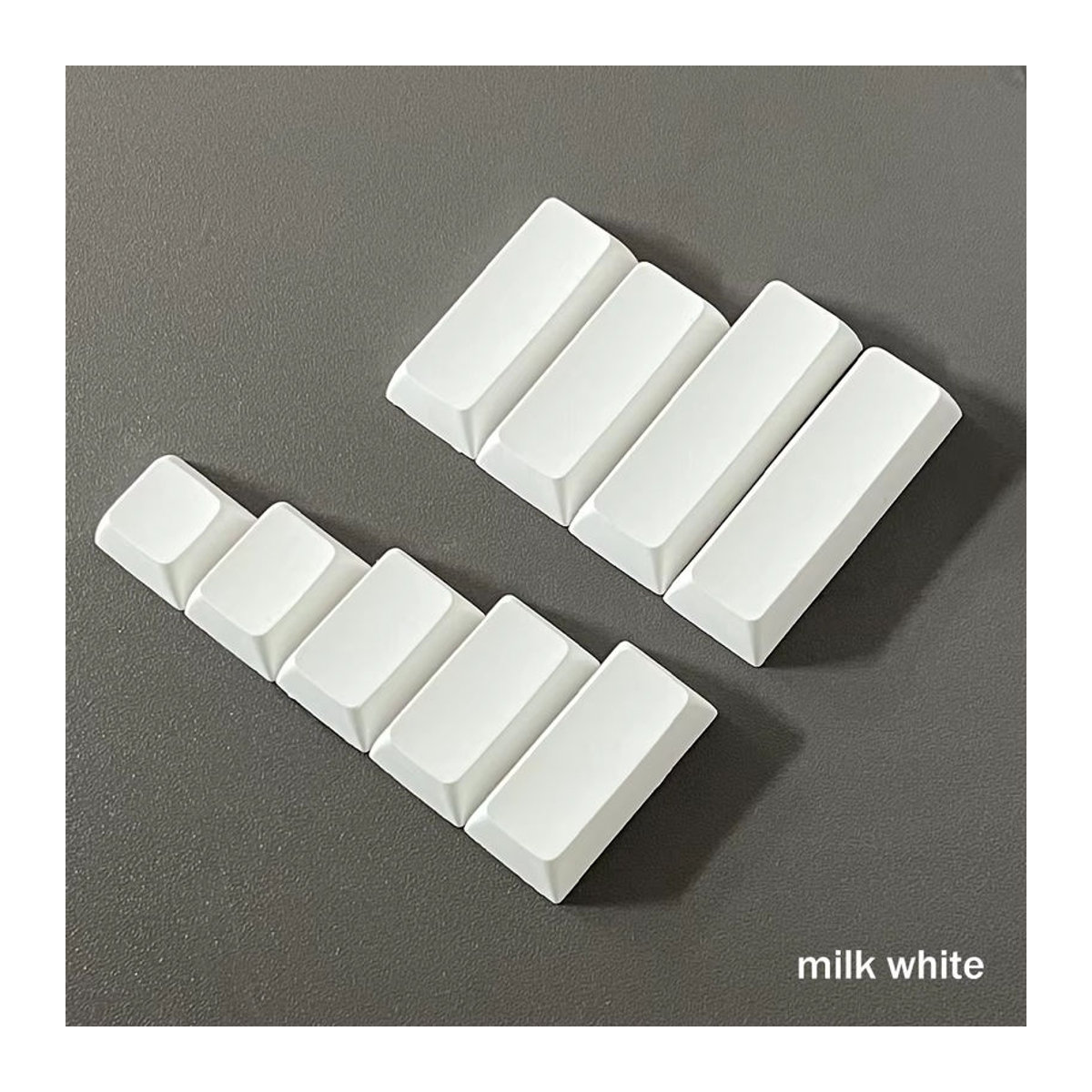 Auguri PBT XDA Profil Split Space Bar Tastenkappen in Weiß für MX mechanische Tastaturen wie Alice80 und 66 - Bild 2