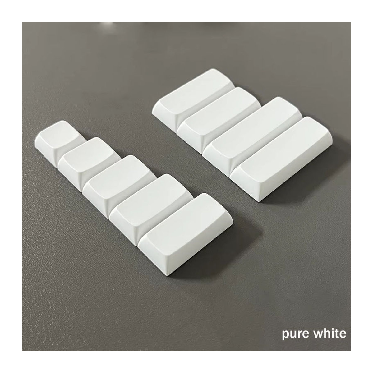 Auguri PBT XDA Profil Split Space Bar Tastenkappen in Weiß für MX mechanische Tastaturen wie Alice80 und 66 - Bild 3
