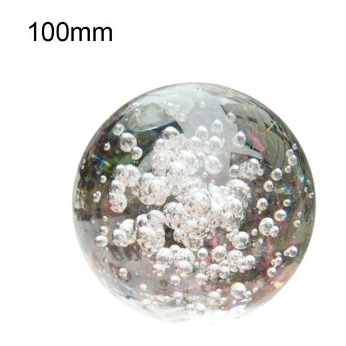 Aunel Glas Kugel Transparent mit Blasen Design als Geometrisches Deko-Ornament für Home und Büro - Bild 1