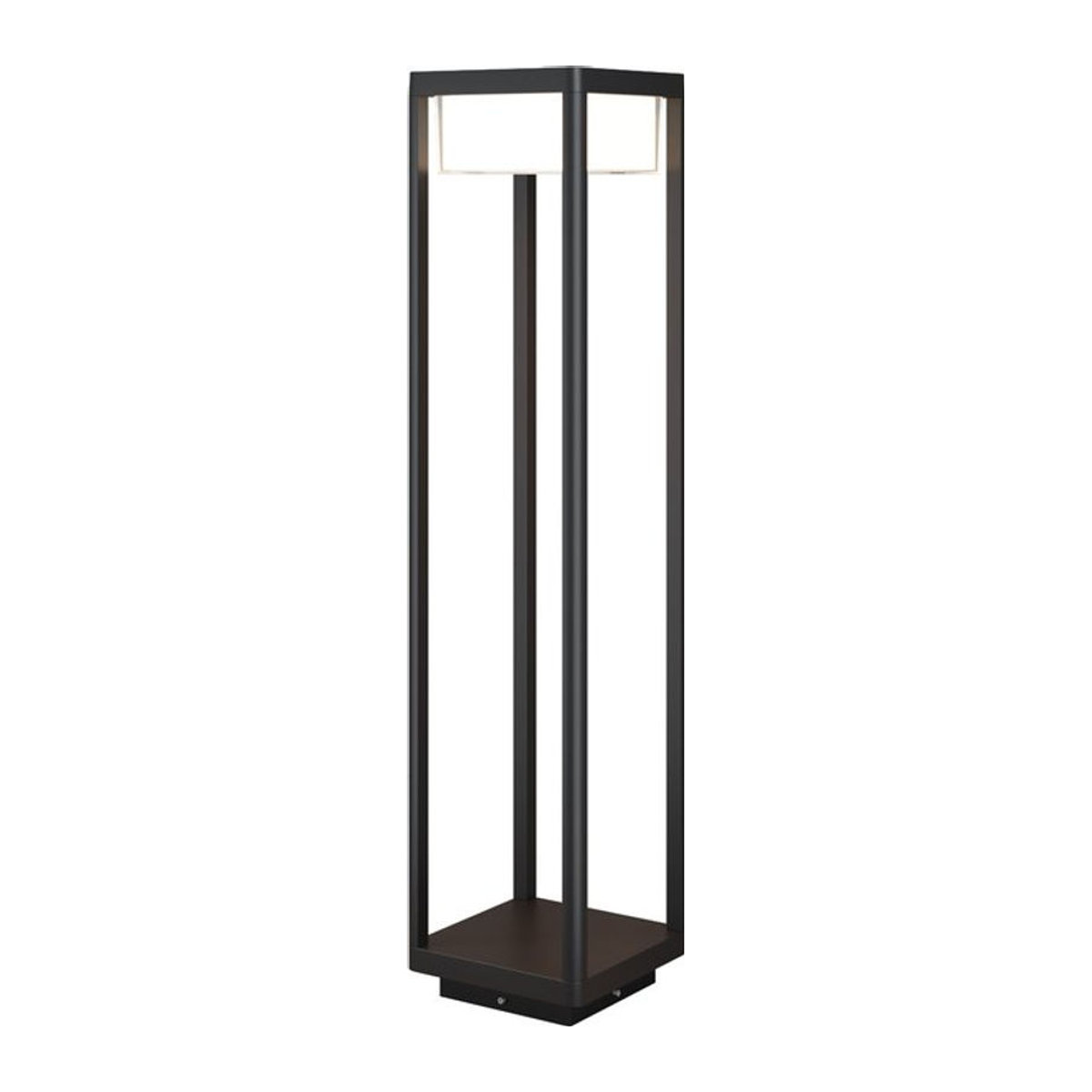 Außenleuchte BAKER STREET in Schwarz aus Aluminium und Glas mit warmweißem LED-Licht, IP65 wetterfest, modern - Bild 1