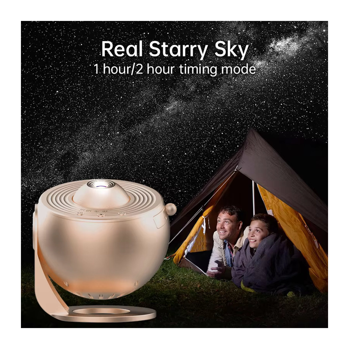 AUSYLE Galaxie Projektor Nachtlampe mit Sternenhimmel und Planeten für die Raumdekoration in Weiß - Bild 3