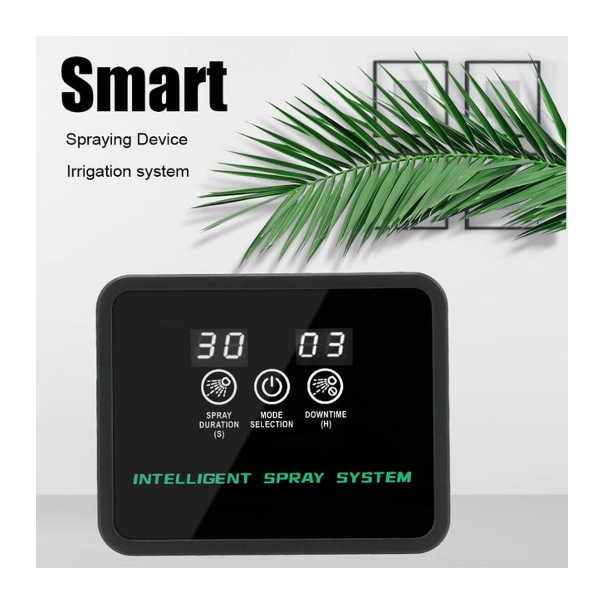 Automatisches Bewässerungssystem mit Touchscreen zur Gartenbewässerung in Schwarz - Bild 1