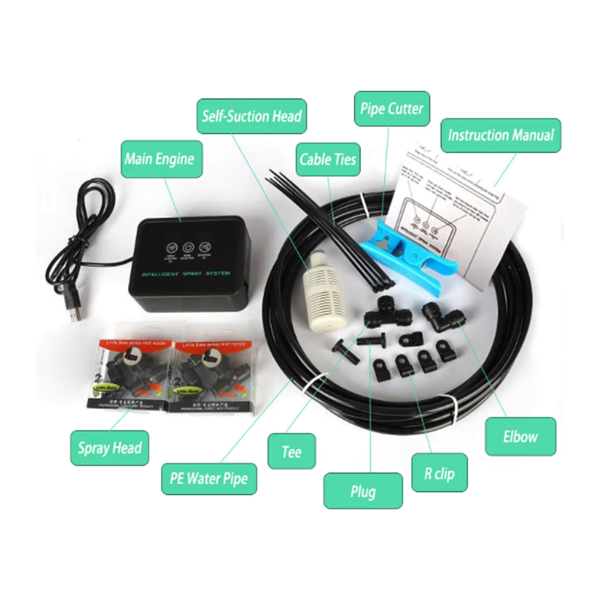 Automatisches Bewässerungssystem mit Touchscreen zur Gartenbewässerung in Schwarz - Bild 2