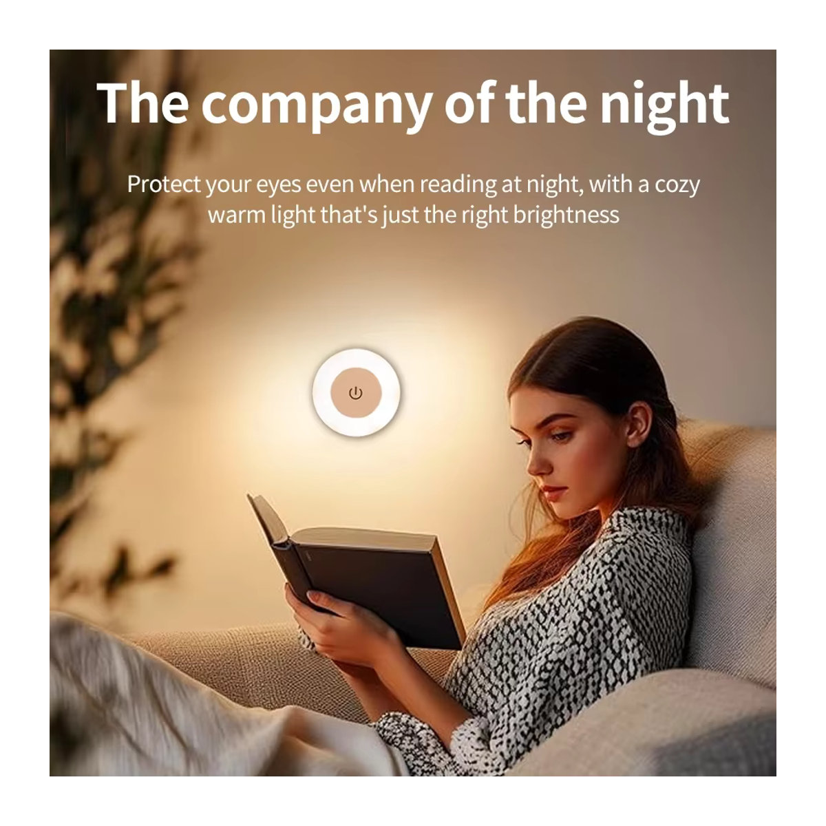 AVACOM Drahtlose LED Wandleuchte mit Touch-Schalter, wiederaufladbares dimmbares Nachtlicht in 3 Farben für Schlafzimmer und Schrank - Bild 3