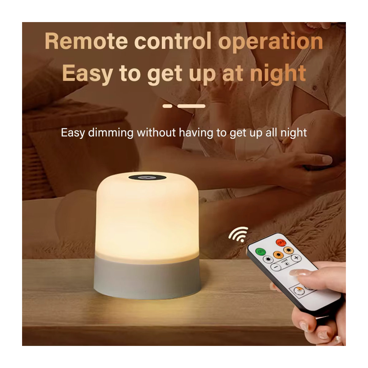 AVACOM LED Tischlampe mit 16 Farbwechseln und Fernbedienung, dimmbare Touch-Nachtlicht in Weiß und Bunt, wiederaufladbare tragbare Nachttischlampe - Bild 3