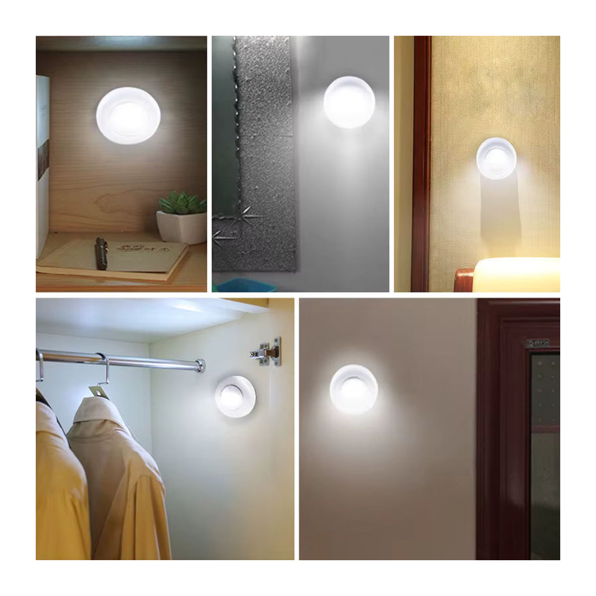 AVACOM Mini COB LED Unter Schrank Licht Drahtlose Möbelbeleuchtung in Weiß und Bunt mit Klebeaufkleber - Bild 5