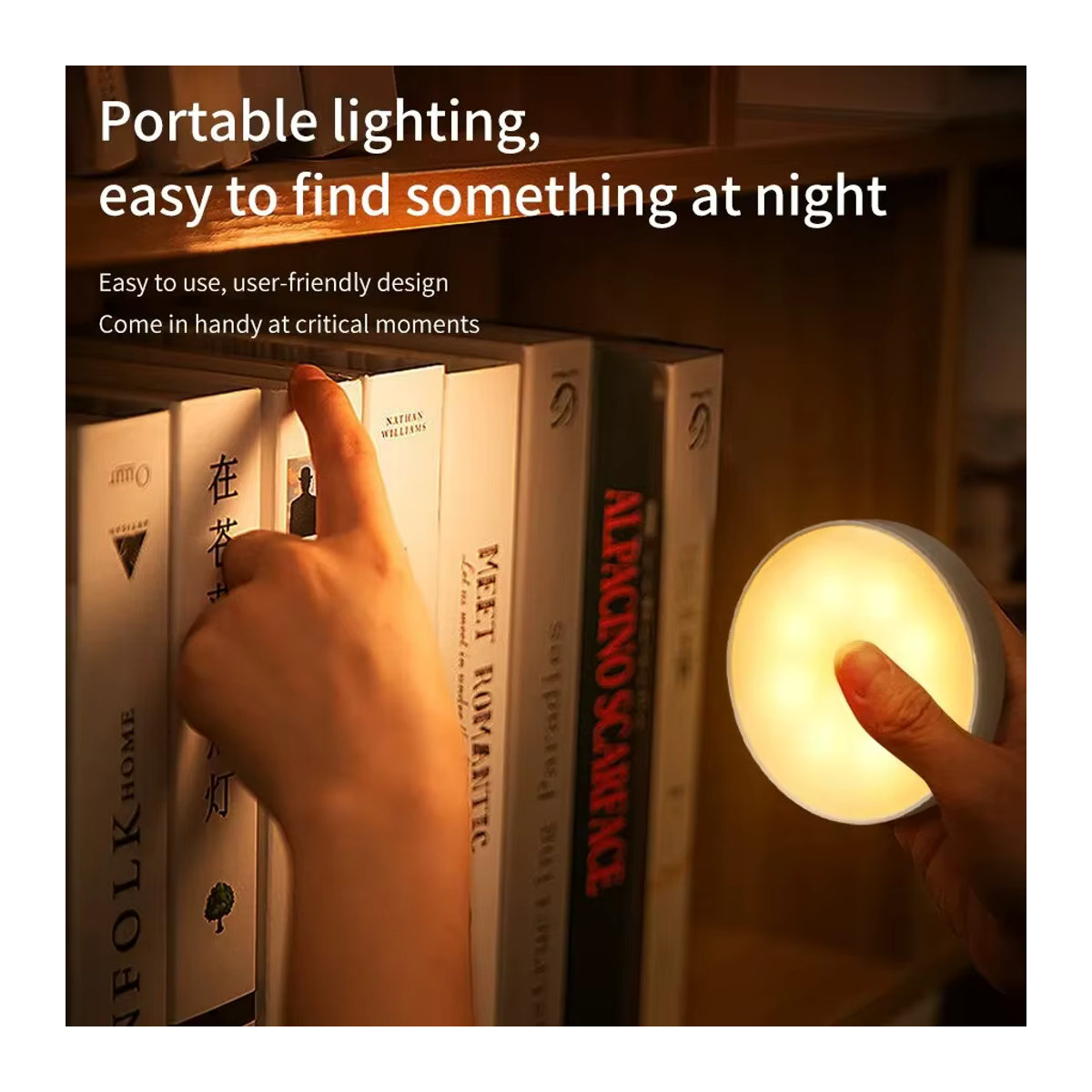AVACOM Minimalistisches USB aufladbares LED Nachtlicht mit PIR Bewegungssensor für Schlafzimmer, Küche und Flur - Bild 4