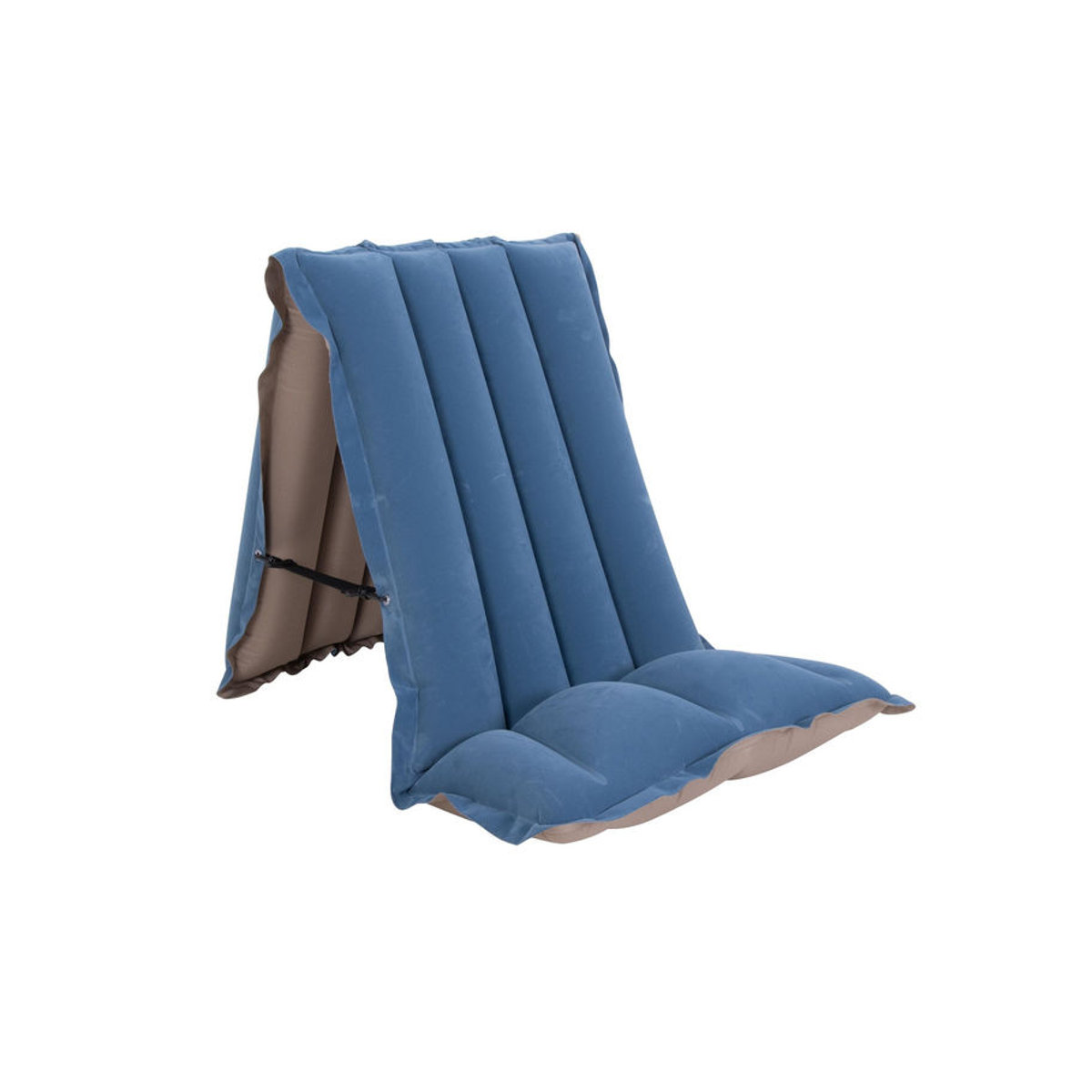 AVENLI Aufblasbare Gummi-Textil Matratze in Blau, B: 165 cm, B: 60 cm - Bild 3