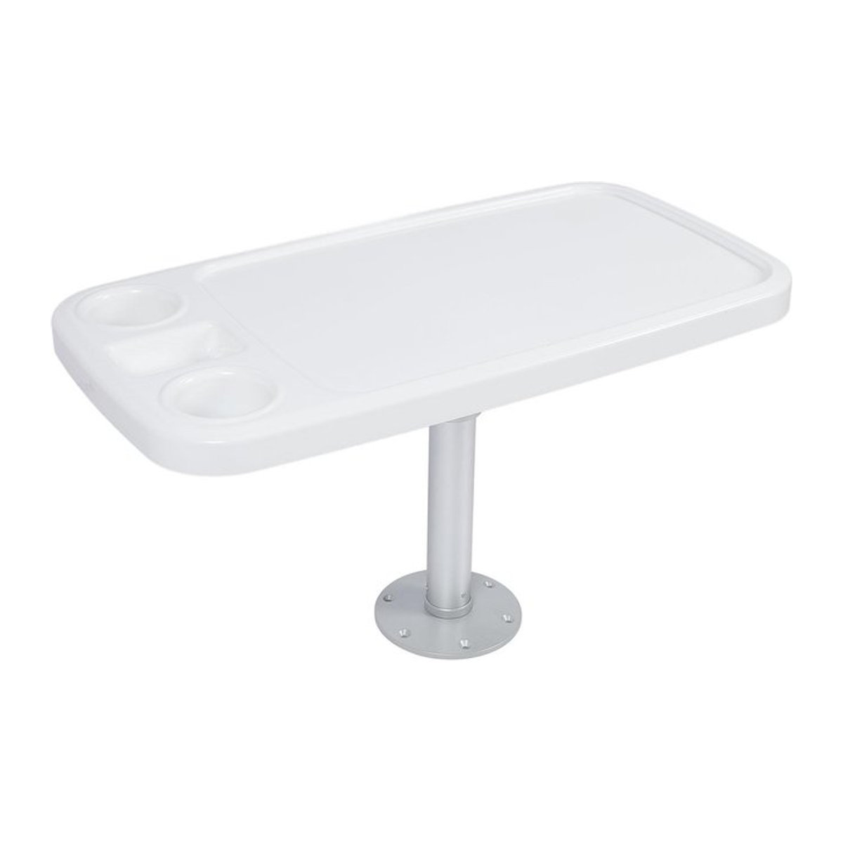 Awinner Wohnmobiltisch aus Aluminiumlegierung höhenverstellbar 460–700 mm mit abnehmbarem Bootstisch- und Basis-Set sowie 2 Getränkehaltern für Wohnwagen, Yacht und Ponton - Bild 1