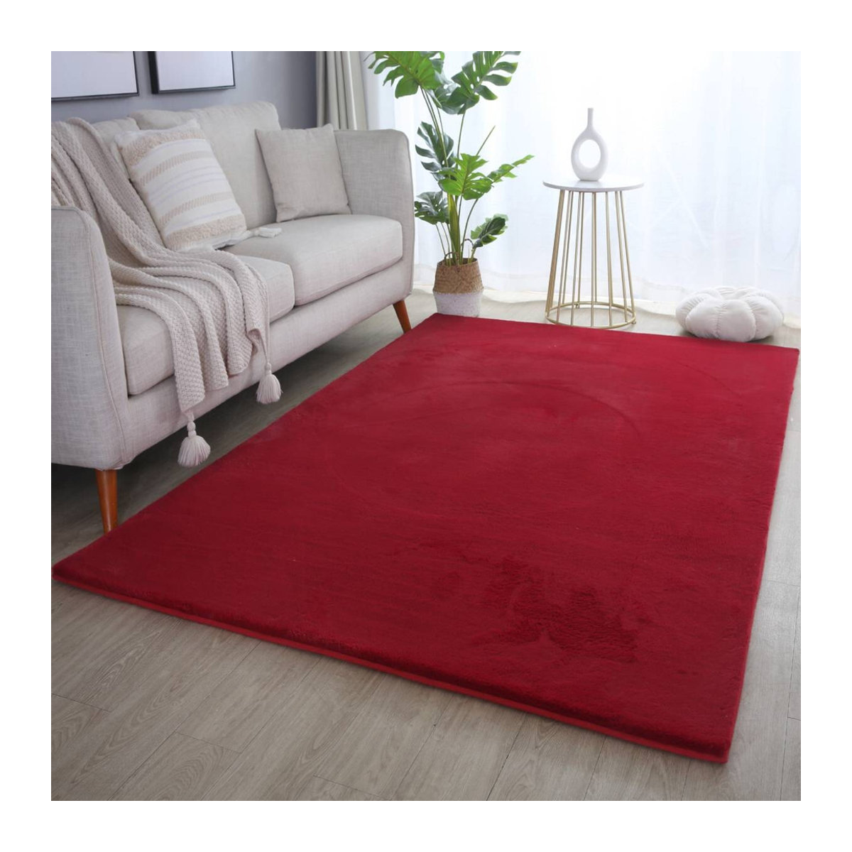 Ayyildiz Teppich POUFFY in Rot, Breite: 120 cm, Länge: 170 cm - Bild 4